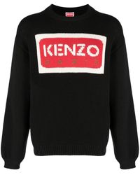 KENZO - Jersey con logo en intarsia - Lyst