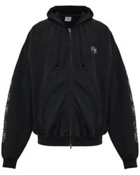Vetements - Logo-Print Zip-Up Hoodie - Lyst