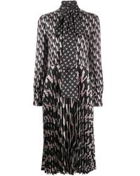 Valentino Garavani - Double Vlogo Pussy-Bow Dress - Lyst