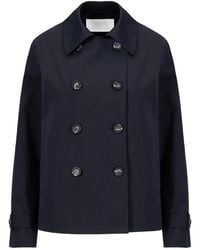 Harris Wharf London - Double-Breasted Buttoned Jacket - Lyst