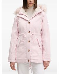 Hollister - Faux-Fur Hooded Coat - Lyst