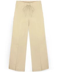 P.A.R.O.S.H. - Drawstring Wide-Leg Palazzo Relaxed Fit Pants - Lyst