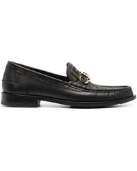 Fendi - O'lock Ff Canvas & Leather Loafer - Lyst