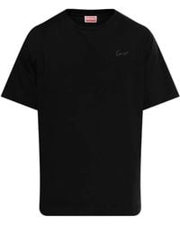 KENZO - Logo-Embroidered T-Shirt - Lyst