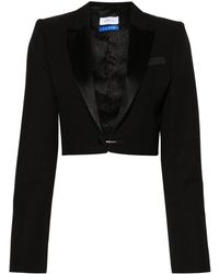 Off-White c/o Virgil Abloh - Single-breasted cropped blazer - Lyst