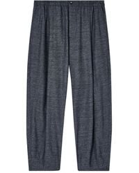 Giorgio Armani - Elasticated Mélange Trousers - Lyst