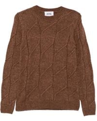 Alpha Studio - Aran Cable-Knit Sweater - Lyst