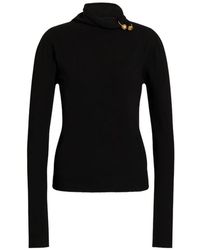 Alberta Ferretti - Embellished Roll-Neck Sweater - Lyst