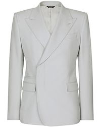 Dolce & Gabbana - Single-Breasted Wool Blazer - Lyst
