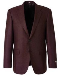 Canali - Single-Breasted Wool Blazer - Lyst