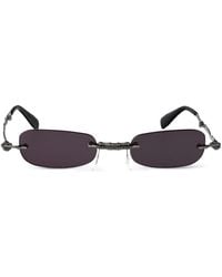 Kuboraum - Rimless Ornate-Detail Sunglasses - Lyst