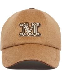Max Mara - Baseballkappe mit Logo-Stickerei - Lyst