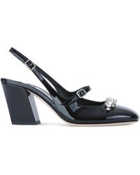 Jimmy Choo - 85Mm Belinda Crystal-Embellished Slingback Pumps - Lyst