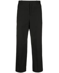 Neil Barrett - Contrasting Side Panel Cropped Trousers - Lyst