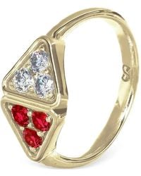 Desmo - Anillo Infinity Con Circonita Cúbica - Lyst