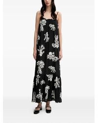 Benetton - Printed Maxi Dress - Lyst