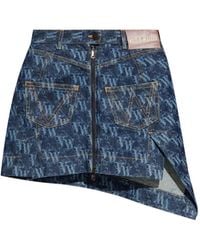 Vivienne Westwood - Minijupe Asymétrique À Motif Monogrammé - Lyst