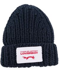 Charles Jeffrey - Chubby Logo-Patch Beanie Hat - Lyst