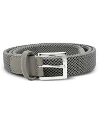 Kiton - Braided Leather-Trim Belt - Lyst