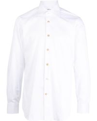Kiton - Mother-of-pearl Button Cotton Shirt - Lyst