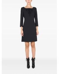 Moschino - Cady Appliqué Mini Dress - Lyst