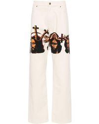 424 - Graphic-print baggy Jeans - Lyst