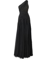Carolina Herrera - Gathered One-Shoulder Gown - Lyst
