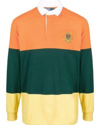 Polo Ralph Lauren - Logo-embroidered Colour-block Polo Shirt - Lyst