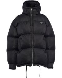Prada - Re-nylon Hooded Down Jacket - Lyst