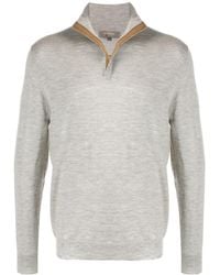 N.Peal Cashmere - The Regent Zip-Up Jumper - Lyst