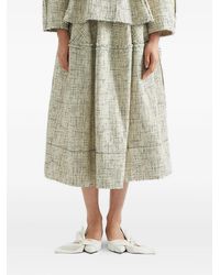 Erdem - Ruffled Midi Skirt - Lyst