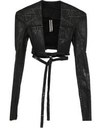 Rick Owens - Jacke Mit Bindegürtel - Lyst