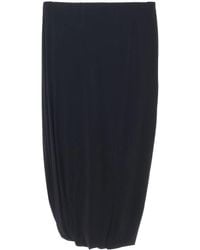 Jil Sander - Midi-Rok Met Gedrapeerd Detail - Lyst