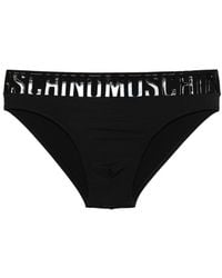 Moschino - Rubberised-logo Swim Trunks - Lyst