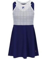 Fila - Mini Mesh-Panel Racerback Dress - Lyst