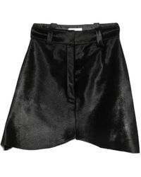 Vestiaire d'un Oiseau Libre - Asymmetric Pony-Hair Effect Mini Skirt - Lyst