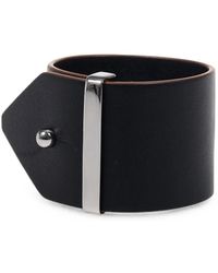 Max Mara - Tavola Stud-Detail Leather Bracelet - Lyst