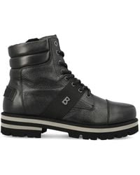 Bogner - Lace-Up Padded-Collar Ankle Boots - Lyst
