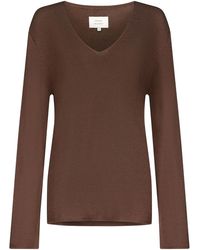 Loulou de Saison - Saya Trui Met V-Hals - Lyst