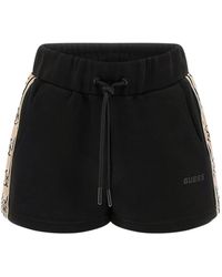Guess - Side-Logo Mini Shorts - Lyst