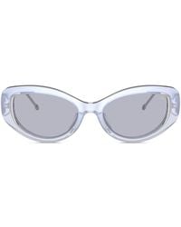 DIESEL - Logo-Plaque Cat-Eye Sunglasses - Lyst