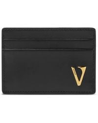 Versace - Logo-Plaque Cardholder - Lyst