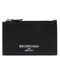Balenciaga - Logo-Print Wallet - Lyst