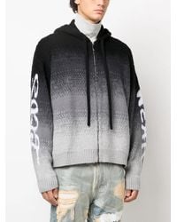 Gcds - Intarsia-Knit Hooded Jacket - Lyst