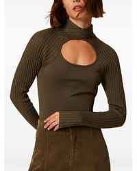 Twinset - Ribbed Cut-Out Jumper - Lyst