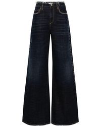 Dorothee Schumacher - Stud-embellished Wide-leg Jeans - Lyst