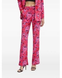 Morgan - Polin Floral-Print Trousers - Lyst