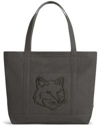 Maison Kitsuné - Large Fox Head Tote Bag - Lyst
