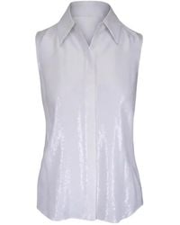 Michael Kors - Sequin-Embellished Sleeveless Shirt - Lyst