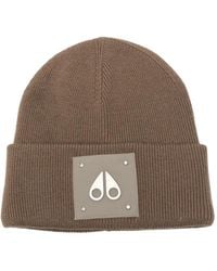 Moose Knuckles - Logo-Patch Ribbed-Knit Beanie Hat - Lyst